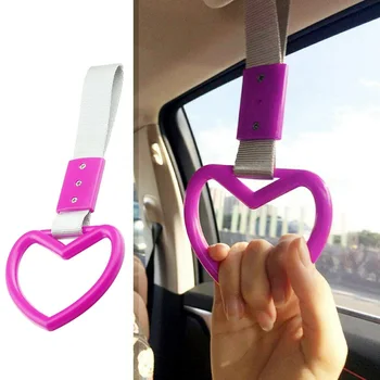 

15 * 6 * 4cm Tsurikawa Ring Heart JDM Train Bus Handle Hand Strap Drift Charm Strap Drift For Car Interior/exterior Part