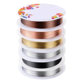 

6 Pieces of Jewelry Beaded Wire DIY Copper Wire Jewelry for Jewelry Making Supplies and Handicrafts