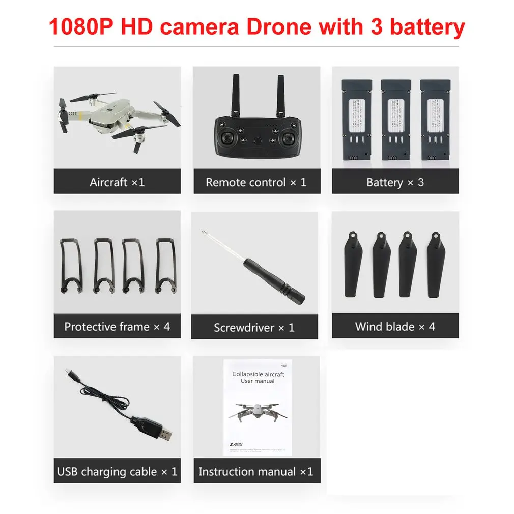 2,4 ГГц Wi-Fi FPV складной Радиоуправляемый Дрон с 720 P/1080 P HD камерой высота удержания Безголовый режим радиоуправляемая модель самолета RTF