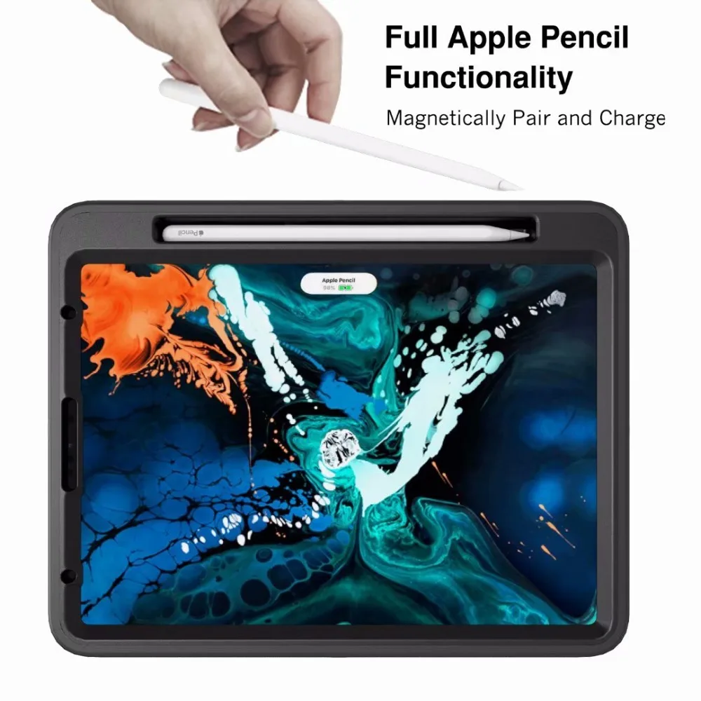 Чехол для Apple iPad Pro 12,9 A1870 A2014 A1895 A1983 Чехлы для планшетов противоударный высокопроизводительный безопасный силиконовый pc карандаш с отделением для карт