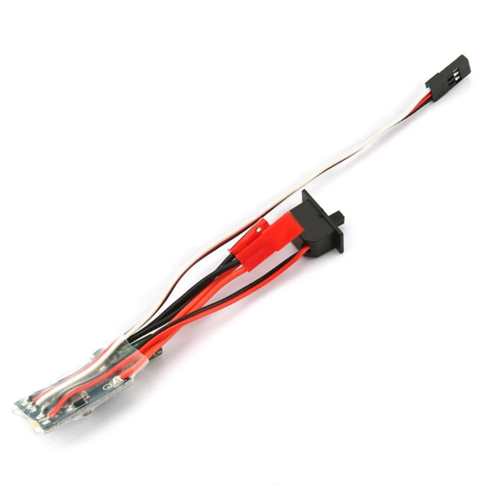 

10A Durable Two Way Motor RC Car Brushed ESC Bidirectional Miniature Without Brake DIY Boat Tank Easy Install Speed Controller