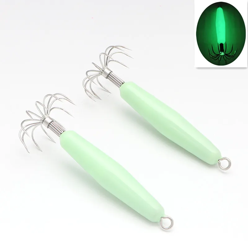 

Sea fishing 12 claw luminous octopus hook squid cuttlefish hook octopus boat fishing lure squid hook blow tube