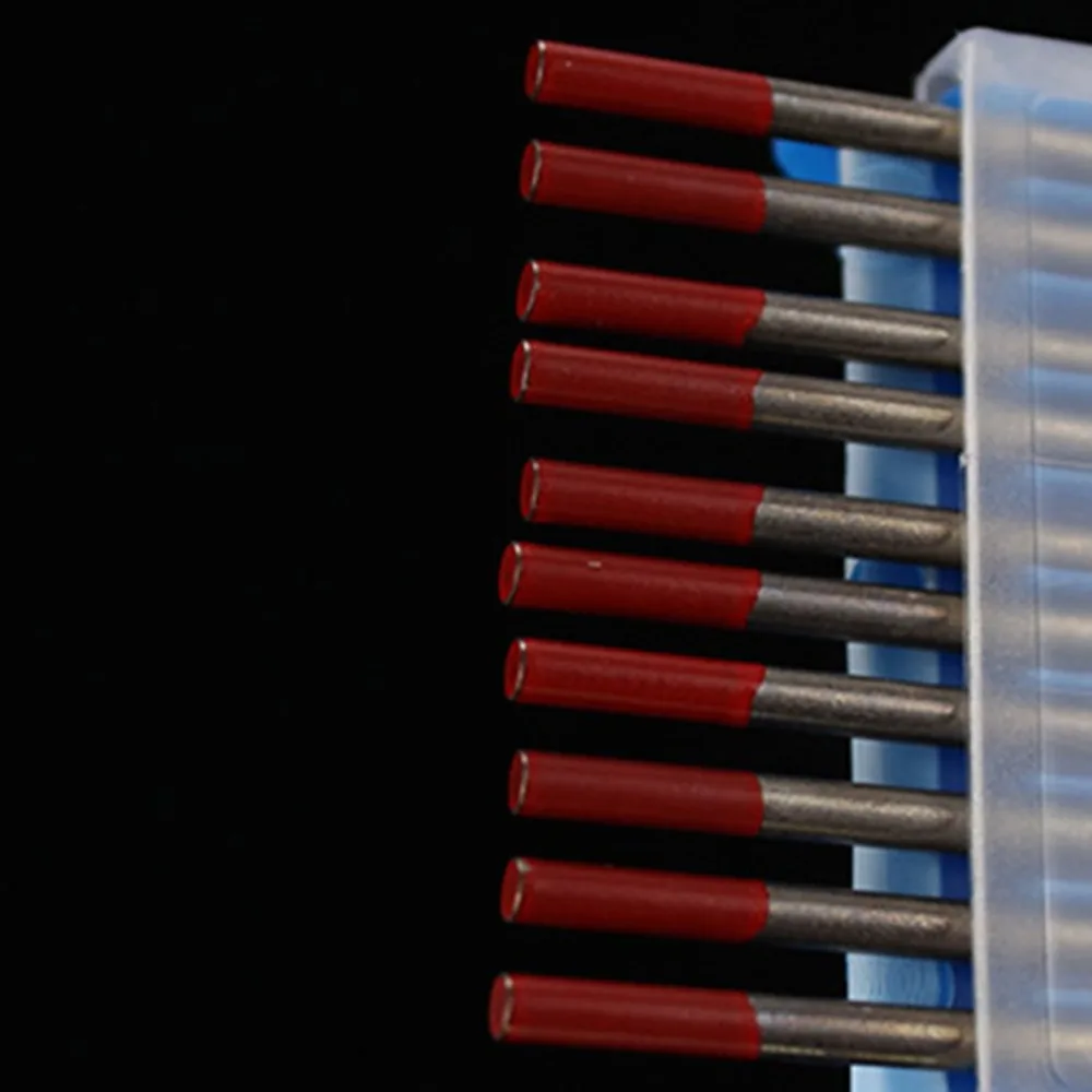 10 шт./кор. WT20 красного цвета торий Вольфрам электродная головка Вольфрам с мультиигловой системой/стержень для сварочного аппарата