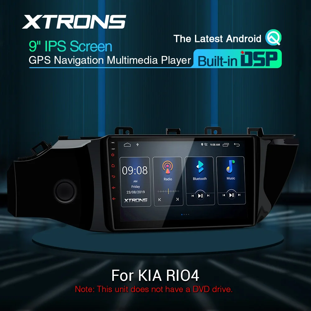 XTRONS 9 ''IPS Android 10 0 DSP Автомобильный мультимедийный стерео радиоплеер для KIA RIO 4 2016