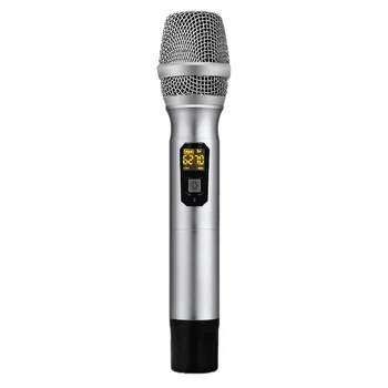

UHF 25 Channel Handheld Wireless microphone with Mini Receiver 1/4 inch Output for Stage/Karaoke/Church/Party/Business Meeting (