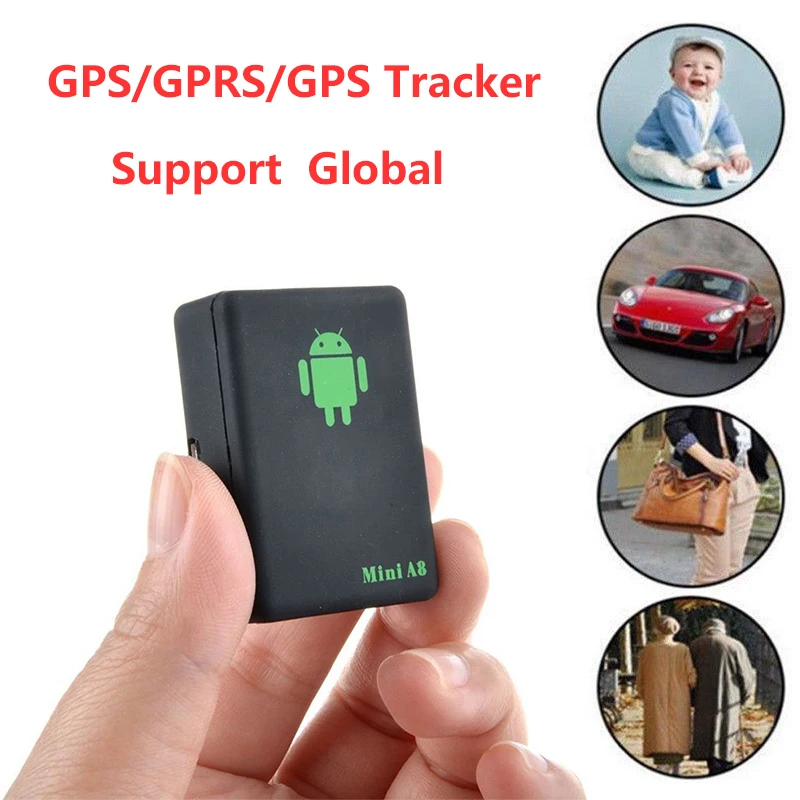 

Mini A8 GSM GPRS LBS Global Locator Real Time Car Kid Pet No GPS Tracking Tracker USB Cable Tracker Device SOS