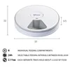 Round Timing Feeder Automatic Pet Feeder 6 Meals 6 Grids Cat Dog Electric Dry Food Dispenser 24 Hours Feed Pet Supplies 40%off ► Photo 2/6