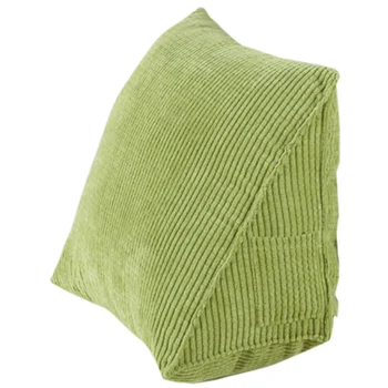 

Reading Backrest Cushion Wedge Pillow Back Cushion Lumbar Pad Bed Office Chair Rest Pillow Back Support Pillow(Green)