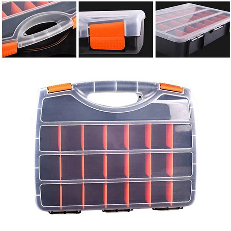 Koop B 380 Draagbare Onderdelen Box Schroef Opbergdoos Metalen Onderdelen Hardware Schroevendraaier Voertuig Repair Hand Tool