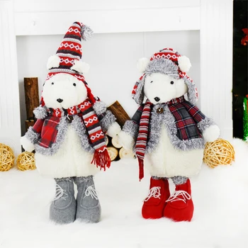 

Christmas Dolls Xmas Figurines Christmas Decoration for Home Adornos De Navidad Home Decor New Year Gift Natal Figurines