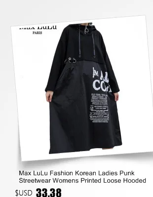 Max LuLu осень Роскошные модные корейские женские панковские уличные женские шифоновые Лоскутные элегантные длинные платья винтажные Vestidos