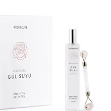 Чистая розовая вода и кварцевый ролик