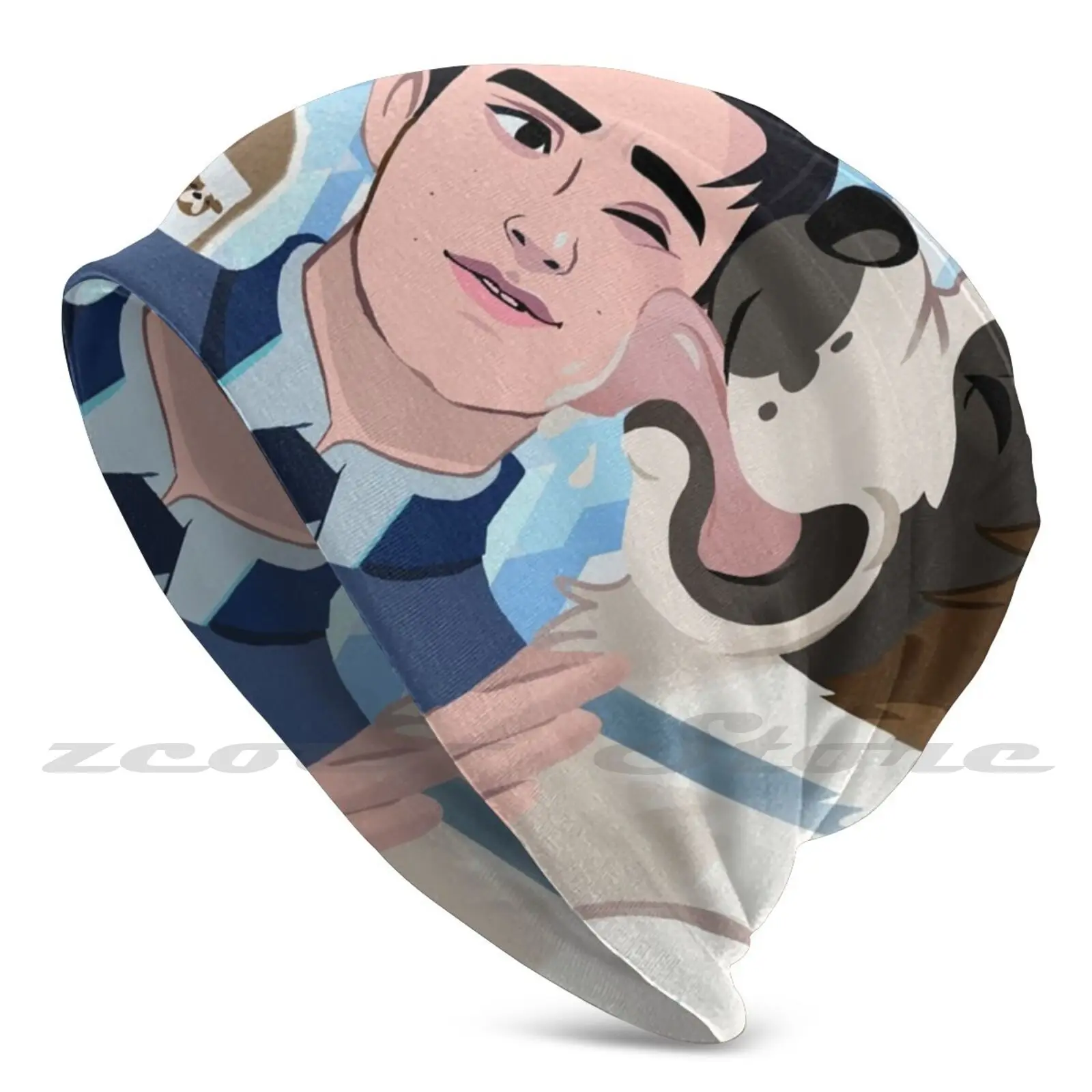 Baci Di Sumo Cappelli In Maglia Con Motivo Personalizzato Plus Size Berretto Morbido Elastico Detroit Detroit Diventa Umano Connor Sumo Hank Kiss Cute