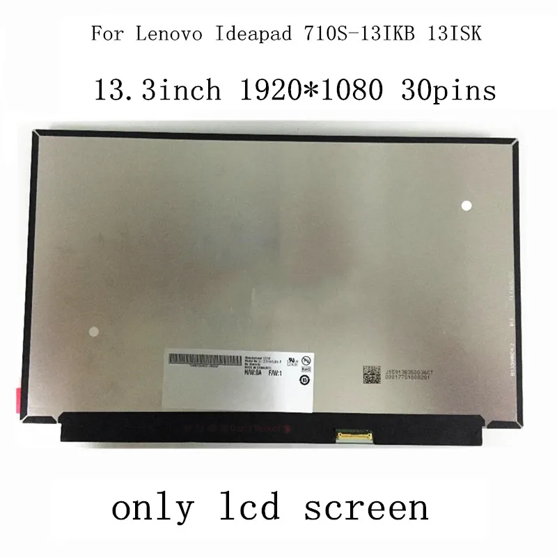 13 3 дюймов LP133WF4 SPB1 N133HCE-GP1 LQ133M1JW15 для Lenovo Ideapad 710S-13IKB 13ISK ЖК-экран EDP 30PIN FHD | Компьютеры