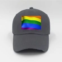 Gay Pride Бейсбольная Кепка-LGBT Радужный Флаг патч Pride Parade Черная бейсбольная кепка