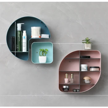 

European-style Bedroom Kitchen Multifunctional Creative Wall-mounted Storage Box Cosmetics Storage Rack Bathroom Storage Set
