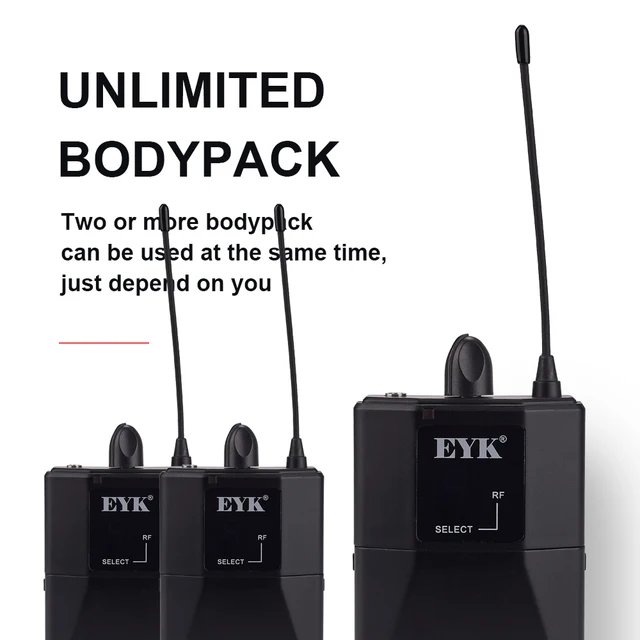 EYK IEM81 UHF Wireless In Ear Monitor System Single Channel 16