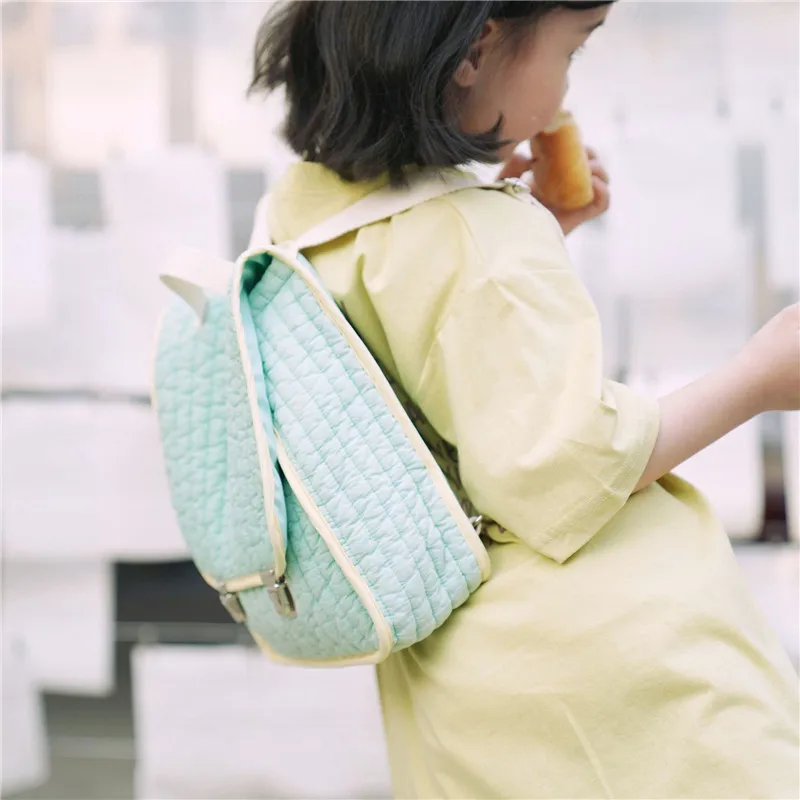 EnkeliBB You are a Quiet and beautiful girl This is a Child School Bag With Green and Beige Color Kids backpack