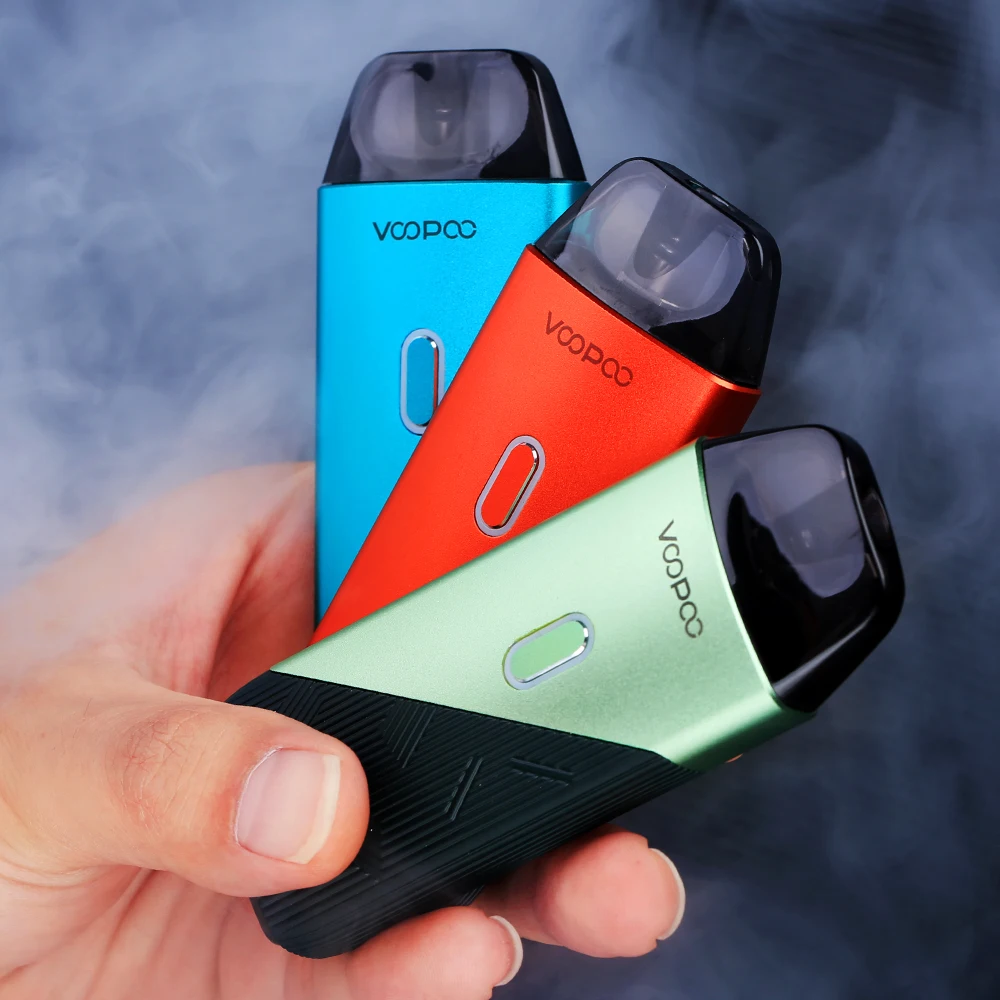 Billige Original VOOPOO FINDEN TRIO Pod Kit mit 1200mAh Batterie   3ml Pod   0.8ohm 1.2ohm PnP Spule e cig Vape Kit Vs Vinci X Drag Nano