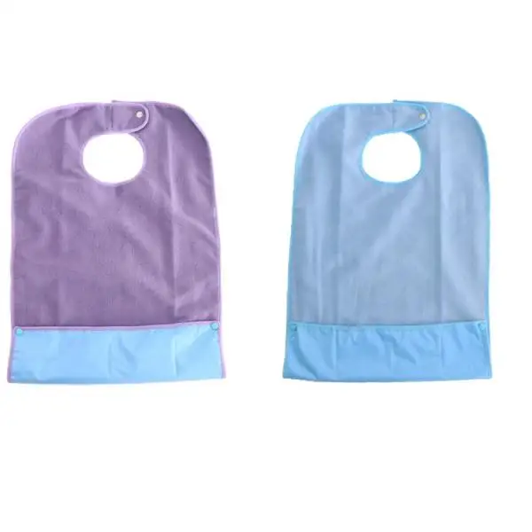 

Large Waterproof Adult Mealtime Bib Cloth Clothing Protector Dining Apron