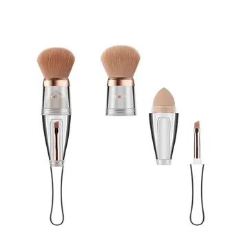 

3 In 1 Traveling Makeup Brushes Multi-functional Cosmetic Tool Powder Blusher Eye Shadow Brush Concealer Sponge