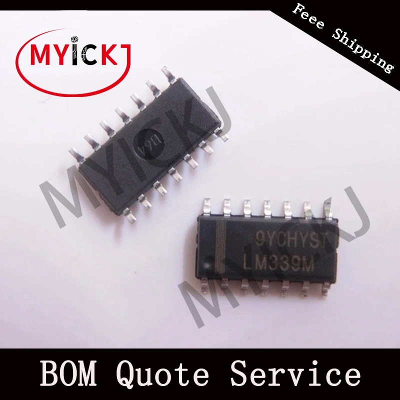 10 шт. LM339M SOP14 Quad КОМПАРАТОР IC чип