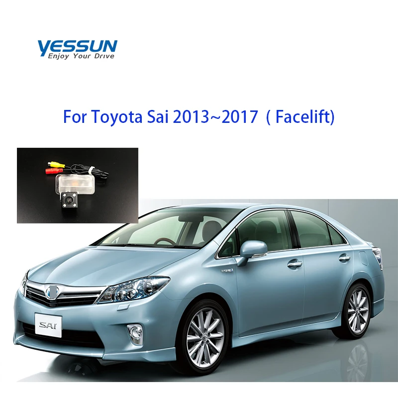 

Yessun Car Rear Camera License Plate Lamp OEM For Toyota Sai 2013~2017 Facelift Rear view camera NTSC or PAL