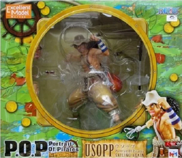 24 см Большой размер одна деталь Usopp аниме Коллекционная фигурка ПВХ Коллекционная модель игрушки brinquedos Для Рождественский подарок - Цвет: with retail box