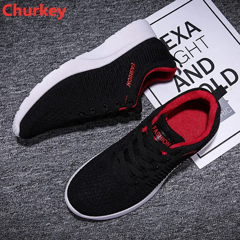 

Men's Shoes Mesh Comfortable Breathable Casual Shoes Men Nonslip Stretch Fabric Sport Shoe Mans Fashion Light Male Sneakers