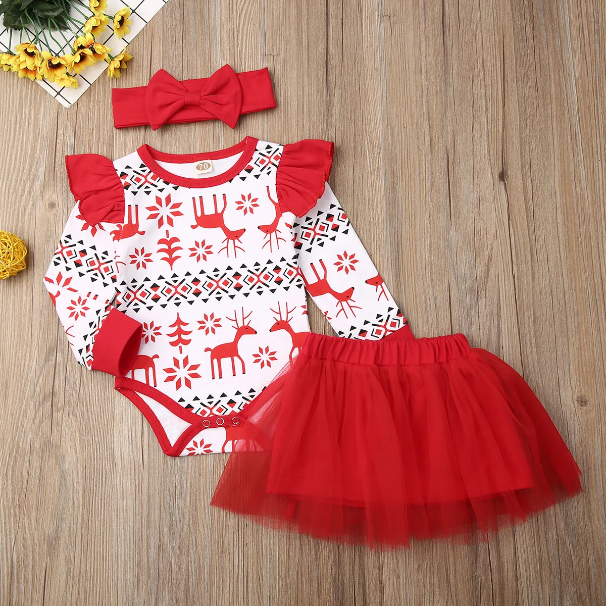 3 предмета, новинка, комплект одежды с рождественским оленем для маленьких девочек, комбинезон для маленькой сестры, платье-Пачка Детская футболка с надписью «Big sister» топы и штаны