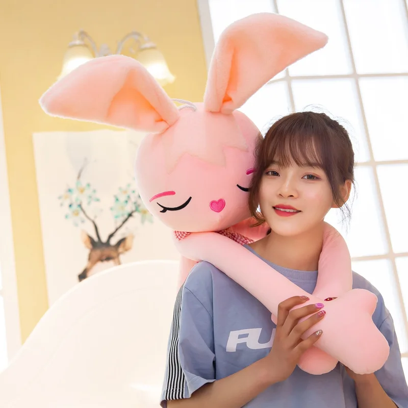

Hot Selling And Soft Bugs Bunny Plush Toys Pink Wanpy Rabbit Doll Girl'S Gift