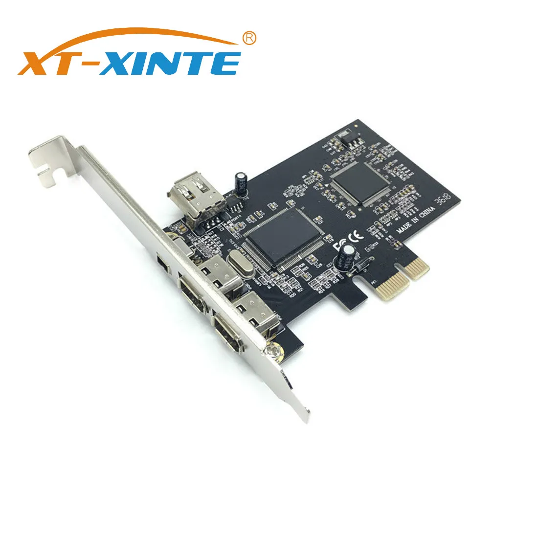 Адаптер-контроллер для настольного компьютера с 3 портами 1394A Firewire PCI Express на IEEE 1394