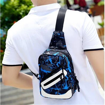 

2020 New Fashion Lady Bags High Quality Graffiti Crossbody Sports Oxford Cloth Chest Pack Small Fresh Exquisite Women Bag