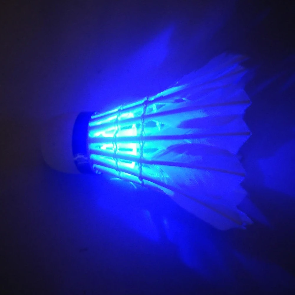 1 подсветка ПК бадминтон темное ночное цветное светодиодное освещение Спорт бадминтон Свет пятно Волан