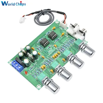 

New NE5532 Stereo Pre-amp Preamplifier Tone Board Audio 4 Channels Amplifier Module 4CH CH Control Circuit Telephone Preamp