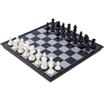 

Folding Magnetic Chess Board Set Mini Funny Backgammon Parent-Child Educational Family Game Outdoor Travel Chessboard Kid Toy