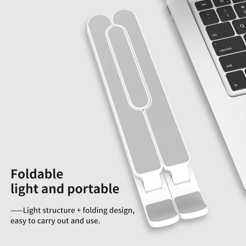 Suporte de Laptop Base de Suporte para Macbook Suporte de Riser Portátil Notebook Dobrável Suporte Air hp Computador Lapdesk Arrefecimento pc Gamer Completo Pro - Imagem 3