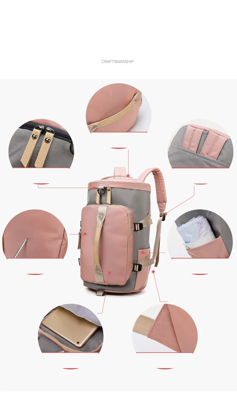 Gym shoulder bag/backpack for women womens bags