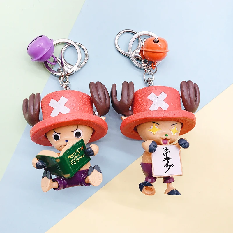 

Fashion personality cute simulation key chain Chowba One Piece Keychain 2019 Men and women Keychain Gift Pendant New Jewelry