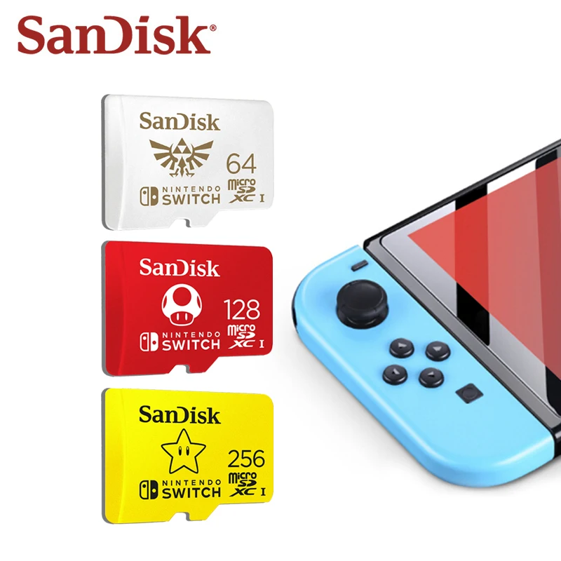 Sandisk Nintendo Switch Geheugenkaart 256 Gb 128 Gb 100 Mb/s Micro Sd kaart 4K Hd UHS 1 Flash card Memory Microsd Tf/Sd kaart|Micro SD Cards| - AliExpress