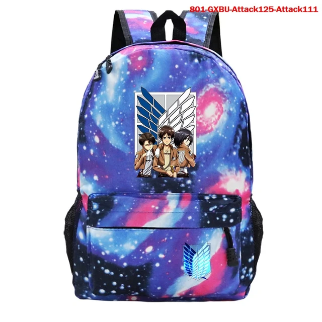 Attack on Titan Backpack Anime Eren Mikasa School bags Teens Men Shingeki  No Kyojin Bookbag Laptop Travel Bag Shoulders Mochilas - AliExpress