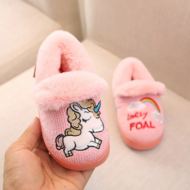 rainbow unicorn slippers