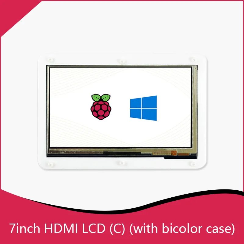 Сенсорный 7 дюймовый ёмкостный LCD монитор для Raspberry pi с разрешением 1024*600 HDMI.|screen