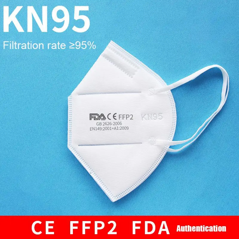 

10 pcs KN95 Dustproof Anti-fog And Breathable Face Masks 95% Filtration Mouth Masks 5-Layer Mouth Muffle Cover Fast Shipping