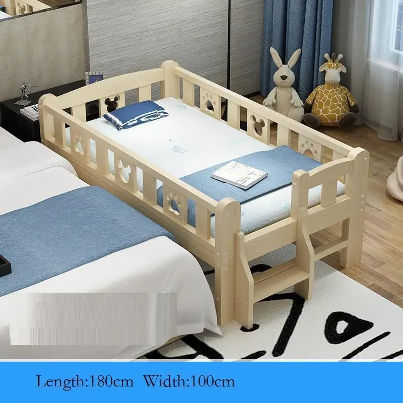 Bois Tempat Tidur Tingkat Yatak Chambre Hochbett litera деревянная спальня с подсветкой Enfant Muebles Cama Infantil детская мебель кровать - Цвет: Number 19