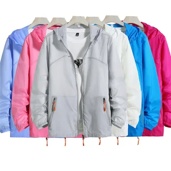

Men's Women's Quick Dry Hiking Jacket Waterproof Sun UV Protection Coats Outdoor Sports Fishing Skin Jackets