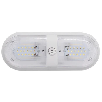 

RV Lights Interior with Switch,LED Ceiling Double e Light for Car/RV/Trailer/Camper/Boat DC12V Natural White