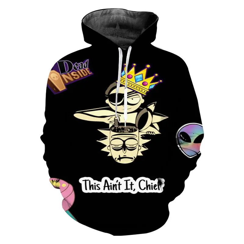 Король Рикки и Морти Толстовка Уличная толстовки Sudaderas Para Hombre мужские Толстовки Пот Homme 3D толстовки новая горячая распродажа