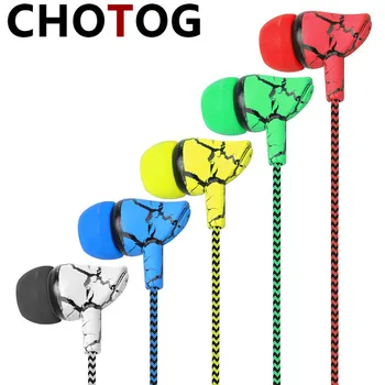 

2020 New Arrival Earphone Wired Earphones Super Bass 3.5mm Crack Earbud with Microphone Hands Free Earpiece for Samsung Xiaomi