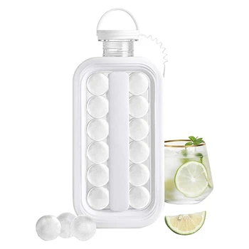 

Ice Ball Maker Kettle,2-In-1 17 Grids for Cocktail/Iced Coffee/Tea